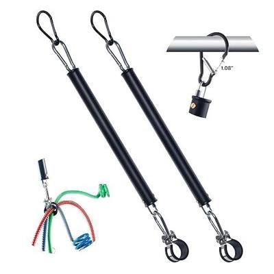 16” Single Tender Spring Kit, Tender Spring Assembly with Hanger Bracket, Heavy Duty Tender Spring with Plastic Sleeves Assembly for 3-in-1 ABS Air Lines Semi Trucks Tractors Trailers - 2PCS