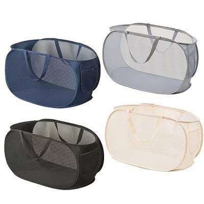 4 Pcs Collapsible Laundry Baskets, Opening Laundry Hamper, Foldable Laundry Basket, Dirty Clothes Basket for Clothes & Home Organization