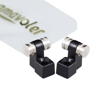 Set of 2 Guitar Roller String Tree Roller String Guides Retainer for Electric Guitars Strat Stratocaster Tele Telecaster (Black+Chrome 2pcs)