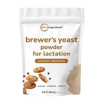 Brewers Yeast Powder for Lactation, 3lbs (90 Servings) | Debittered Brewers Yeast for Breastfeeding Support | Great for Lactation Cookies & Tea | Rich Vitamin B Complex & Protein Source | Non-GMO