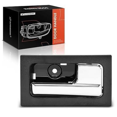 A-Premium Front or Rear Right Passenger Side Interior Door Handle | Compatible with Ford F150 2009 2010 2011 2012 2013 2014, Chrome Lever Black Housing, # 9L3Z-1522600-CB, CL3Z-1522600-GA