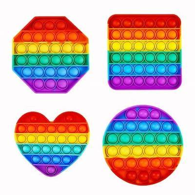 Random 4 Pcs Fidget Toys,Pop Fidget Sensory Toys Set,Stress Relief Gifts for Kids & Adults,Pop Bulk & Party Favors Toddler Toys for Easter Gifts,Party Supplies,Classroom Prizes