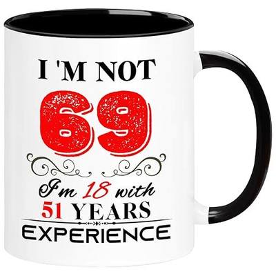 1957 69th Birthday Mug for Women Men, Turning 69 Year Old Birthday Gifts for Mom, Dad, Grandma, Grandpa, Wife, Husband, Daughter, Sister, Best Friends, Coworkers, Her, Him, 11oz Coffee Cup
