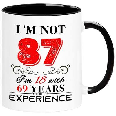 1939 87th Birthday Mug Gifts for Women Men Her Him with Gift Box Packaging | 87 Year Old Birthday Gifts for Women, Men, Wife, Husband, Mom, Dad, Sister, Friends, Turning 87 Birthday Present Coffee Cup