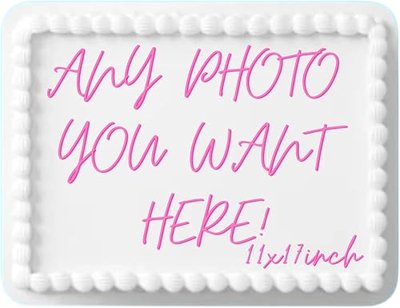 Custom Edible Topper Image Make your Own Cake Image Personalized Birthday (8 inches)