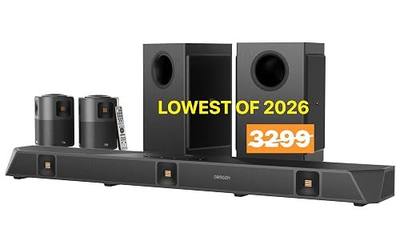 Dragon 11.4.6 Dolby Atmos/DTSXPro Surround Soundbar Sys-Dual 8"Opposed Subs | Elite 360° Cinema+Spatial Processing, Dual 8" Opposing Subwoofers, 58" Main, HiFi AMTs, Bipolar Surrounds, 6 Height Ch*3000W