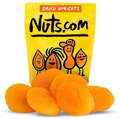 Nuts com – Dried Apricots – No Sugar Added, Healthy Fruit Snack for Adults & Kids – Naturally Plump & Juicy, Good Source of Potassium & Fiber – Vegan, Gluten-Free, Kosher Pareve – 2 Pound Bag