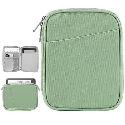 6-7 Inch Protective Sleeve Carrying Case for 7" Kindle Paperwhite and Kindle Colorsoft Signature Edition, 6" Kindle, 6" Kobo Clara BW/Colour, 7" Kobo Libra Colour/E-Reader, Matcha Green