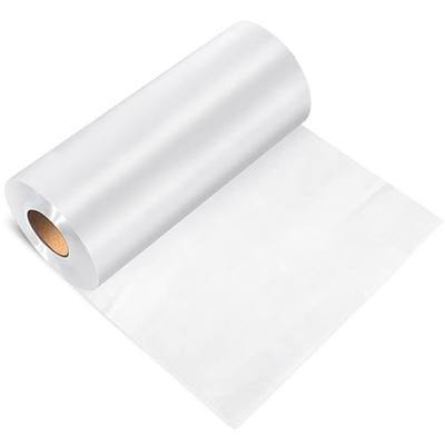 Peryiter 1 Roll 10" x 100 yd Clear Wash Away Water Soluble Embroidery Stabilizer 25μM Topping Film Stabilizer for Embroidery Lightweight Sewing Stabilizers for Hand Sewing Machine