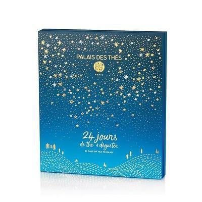 Palais des Thés - Tea Advent Calendar - Holiday Collection | 24 Premium French Delightful Tea Bags | Black, Green, Single Estate, Herbal & Rooibos Teas.