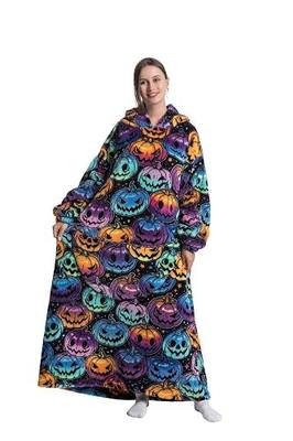 Capecage Blanket Hoodie, Long Hooded Blanket Sweatshirt as Birthday Gifts for Women Men, Long Wearable Blanket for Women Men.