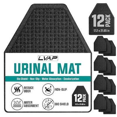 12 Pack - Professional Urinal Floor Mats for Men Bathroom | Non-Slip Urinal Mats | Disposable Bathroom Urinal Pads for Commercial Restrooms