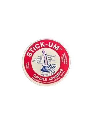 Fox Run Stick-Um Candle Adhesive, 2 Oz of Candle Stick Holder Stick Dots | Hold Candles In Place | Candle Grippers for Taper Candles | Home Décor Essential | Candle Glue | Candle Putty Sticky Dots