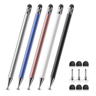 Bopomofo Stylus(5 Pcs),2-in-1 Stylus Pen for Touchscreen,Stylus Pen | Metal Barrel,Suitable for Apple(iPhone/ipad)/Nintendo Switch/Samsung/Google/Microsoft/Android Tablets Touch Screen Devices