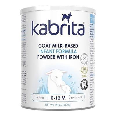 Kabrita Goat Milk-Based Infant Formula Powder, Designed for Gentle Digestion, Gentle Alternative to Cow’s Milk, with Iron, DHA, ARA & Prebiotics, for Infants 0–12 Months, Non-GMO, 28 oz