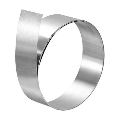 uxcell 304 Stainless Steel Foil Roll, 0.4mm x 20mm x 1M Polished Finish Metal Strip Plate Sheet for Crafts, Electronic Equipment, Silver Tone