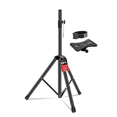 5 Core Speaker Stand Heavy Duty Tripod w/Telescoping Height Adjustment 48” Universal Mount 35mm Compatible Insert Knob Style Lock Perfect for On Stage Studio Use