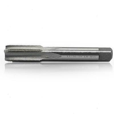 11/16"- 18 Left Hand Straight Flute Thread Tap Machine Tap 11/16-18 TPI Nominal Diameter 11/16" Thread Per Inch 18 Fin Thread UNS Thread High Speed Steel HSS W6542
