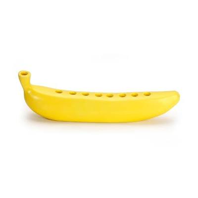 Kikkerland Novelty Ceramic Banorah™ – Menorah for Hanukkah, Chanukah Candle Holder – Fun, Banana Themed Menorah