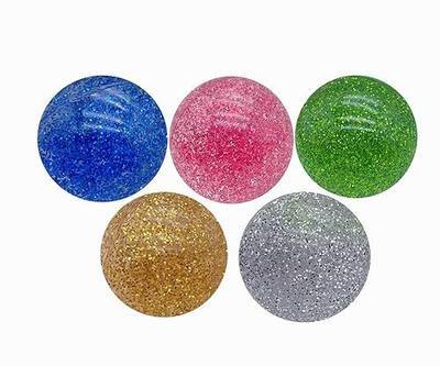 Kikeep Large Bouncy Ball 45mm for Kids Glitter Bounce Balls Party Favors Super Bouncy Balls Gift for Kids Rubber Super Bounce Ball Large for Birthday, Prizes, Gifts