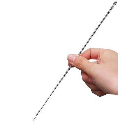 12" Professional Upholstery Needle 30cm Length 3mm Thickness, Big Eye Hand Sewing Needles for Stitching and Crafting Projects