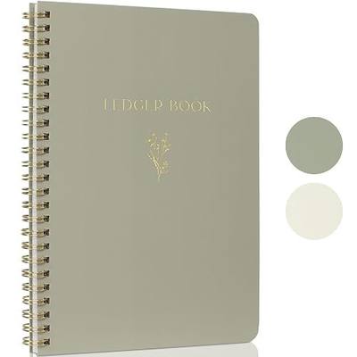 ZICOTO Easy to Use Accounting Ledger Book - The Perfect Expense Tracker Notebook for Your Small Business - Beautiful Personal Finance Checkbook, Income and Expense Log Book