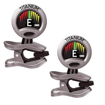 Snarks ST-8 Titanium Rechargeable Guitar Tuner with Super Bright Display Includes USB Charging Cable Pack of 2