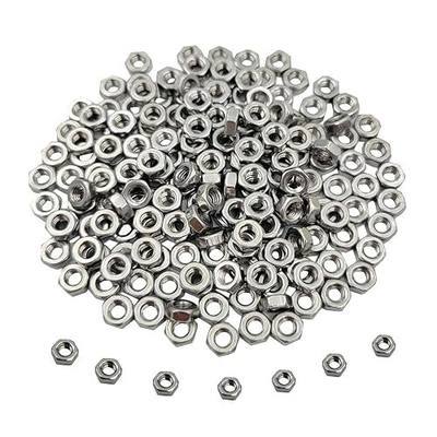 100pcs M3-0.5 Hex Nut Stainless Steel 304(18-8) Metric Hexagon Nut for Bolts, Bright Finish, Full Thread (M3)