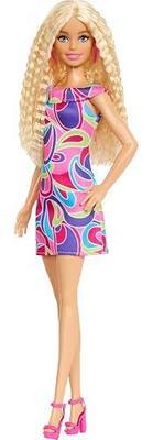 Barbie Fashionistas Doll #223 with Blonde Wavy Hair, Totally Hair-Inspired Dress & Accessories, 65th Anniversary Collectible Toy