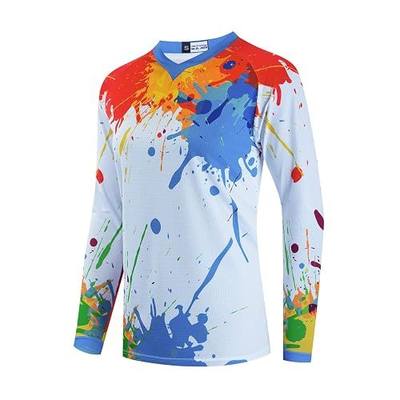Womens Dirt Bike Jersey, Ladies Mountain Bicycle Shirt for Cycling Motocross BMX Fishing Mx Biking, XS-XXL