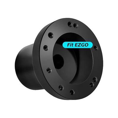 Golf Cart Steering Wheel Adapter, Only for EZGO TXT & RXV with 5-6 Holes Golf Cart Steering Wheel, Black