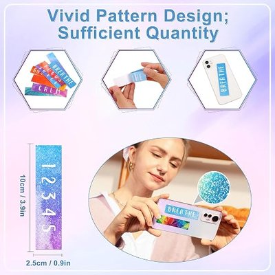 50PCS Calm Stickers for Anxiety Sensory Stickers for Relieve Fidgets(Multi) | Office&Classroom Supplies,Stress Anxiety Relief Items,Tactile Textured Surface,Vivid Multi Pattern,Relieve Anxiety