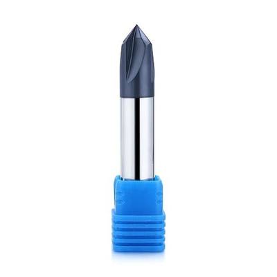 1/2” Carbide Chamfer End Mill, 90 Deg, 4 Flute, Carving Tool, 1pc | AlTiN Coating, Ideal for Alloy Steels, Hardened Steels, V Groove