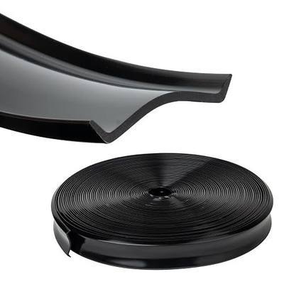 Black Vinyl 7/8" Insert Molding Trim Screw Cover RV Camper Travel Trailer (50 ft, Black)