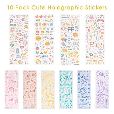 Photocard Holders and Sticker Deco Kit, 15 Hard Toploaders, 50 Ultra Thick Sleeves, Idol Album Photo Clear Protector for Kpop Photocards, Polaroids, Photos (Joyful Celebration)