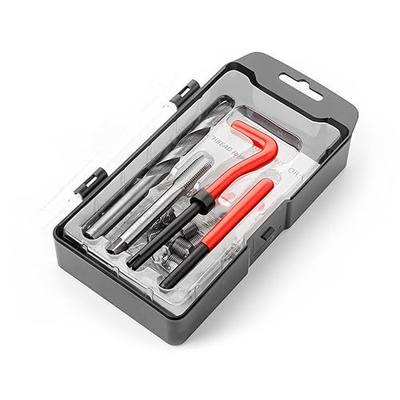BELOMI Helicoil Thread Repair Kit, Metric and SAE Repair Tools with HSS Drill Bit and Thread Inserts, Auto Repairing Tool for Damaged Thread M10 x 1.25 mm Size, Universal Car Accessories