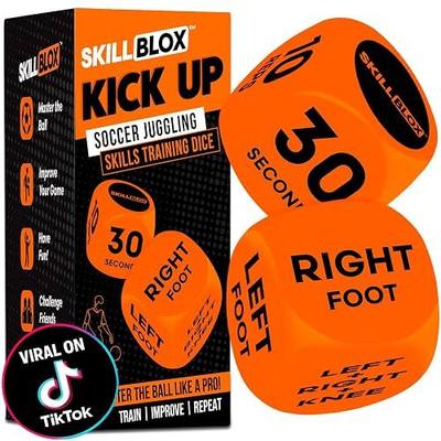 Skill Blox Soccer Gift for Boys – Kick Up Training Dice Game (2 Pack) – Fun Soccer Skill Training Game for Kids, Boys & Girls 8–12