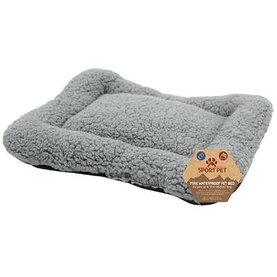 SportPet Waterproof Replacement Bed for Cat Carrier – Plush Washable Fleece Pad Fits Large & X-Large Hard-Sided Travel Cat Carriers, Crate Mat Insert for Cats, Kittens, Dogs, & Small Pets – Gray