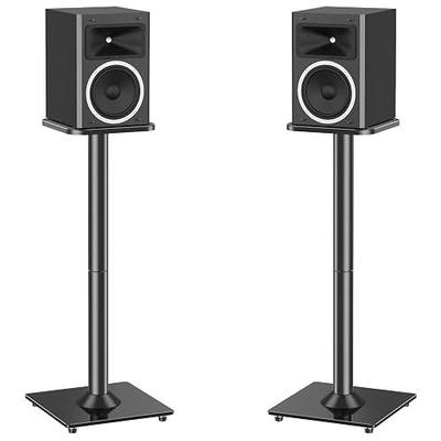 MOUNTUP Universal Speaker Stands Pair for Surround Sound Home Theater, 31" Height Floor Speaker Stands Max 22LBS, Bookshelf Studio Satellite Speakers Fit Klipsch Polk Yamaha, Non Slip Pad Easy Install