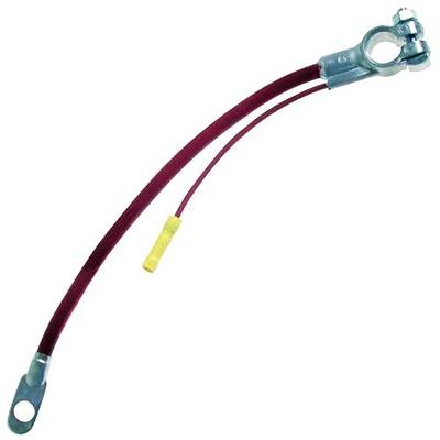 Black 12" Inch 4 Gauge Top Post Battery Cable - Made in USA