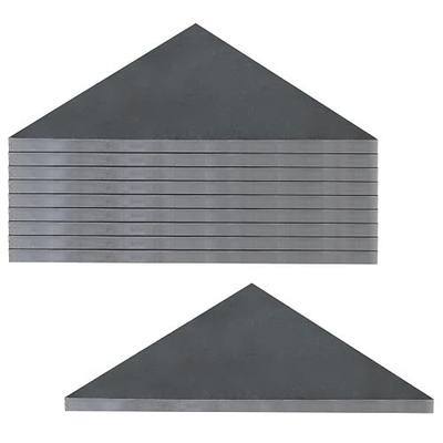 10 PCS Weld On Steel Triangle Gusset Plate, 4" x 4" x 3/16" | Plain Finish