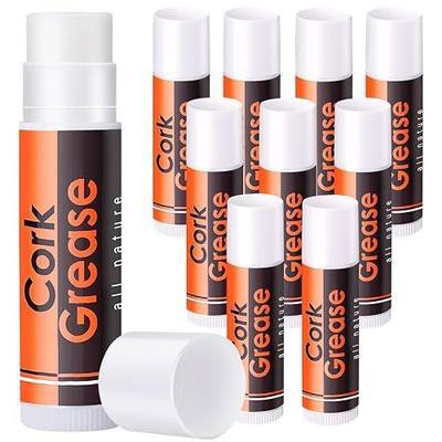 10pcs All-Natural Cork Grease for Saxophone Clarinet Flute Oboes, Lubricating Tube Cleaning Care Product, Woodwind Instruments Accessory