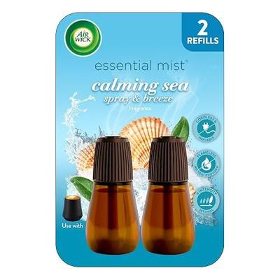 Air Wick Essential Mist Oil Diffuser Refills, Air Freshener, Calming Sea Spray & Breeze, 2 Count