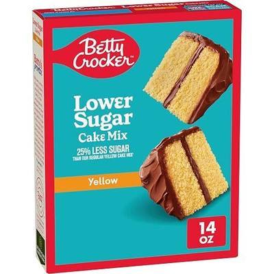Betty Crocker Lower Sugar Yellow Cake Mix, No Artificial Sweeteners, 14 oz