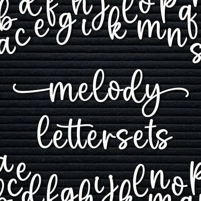 Cursive Letter Set for Felt Letterboards, 150+ Lowercase Script Letters, Pre-cut, Board NOT included