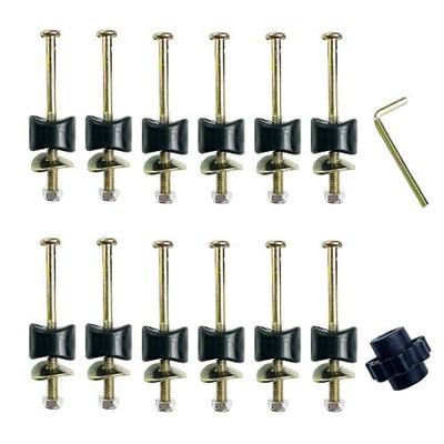 Trampoline Screws and Bolts, 12 Pcs, M6 x 3.74inches/95mm | 12 pcs hardware kit, M6 x 95 mm bolts, nuts and gap spacers, trampoline pole repair, replacement parts, easy install