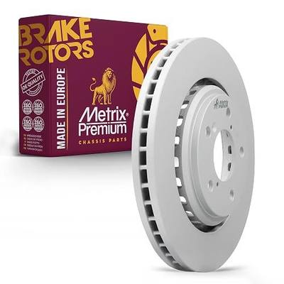 Metrix Premium Chassis Parts 320 mm Front Coated Brake Rotor Fits Pilot | 2016-2022 Pilot, Hi-Carbon 12.6 inch, 2015-2023 Honda Odyssey, 2017-2022 Ridgeline, 2017-2020 Acura MDX, 2019-2022 Passport
