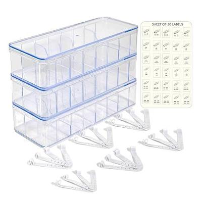 Set of 3 Cable Organizer Box W/Labels - Charger Box, Stackable W/Lids-Cord Organizer Junk Drawer- Cord Storage Box for Desk -Cable Organizer case