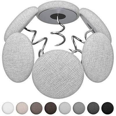 Linen Bed Skirt Pins Twist Pins,Pack12, Light Gray