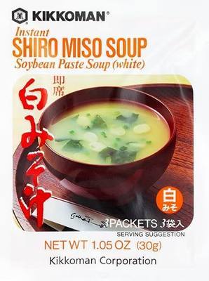 Kikkoman Shiro Instant Miso Soup, 1.05-Ounce (Pack of 12)